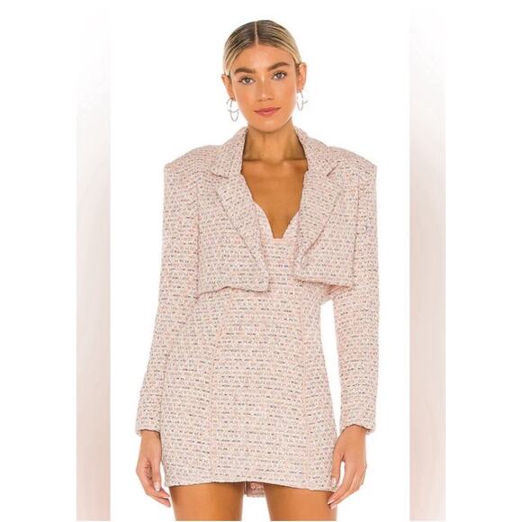 For Love And Lemons Dresses & Skirts - For Love & Lemons Dionne Tweed Jacket & Mini Dress Size S New